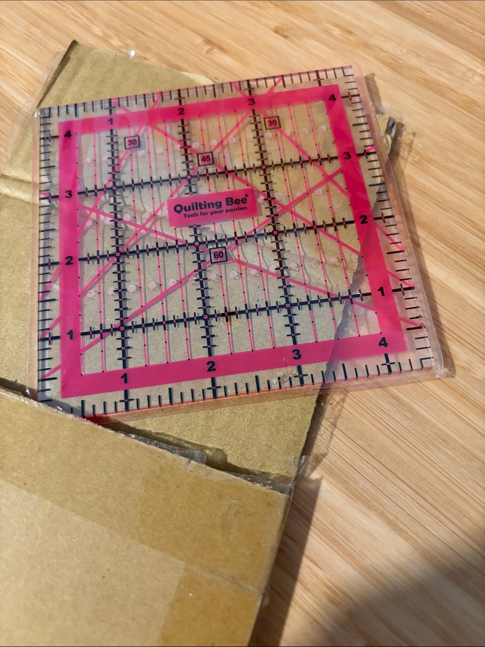 Quilting Bee EZ Eyes Ruler - 4.5” Acrylic - Picture 1 of 3